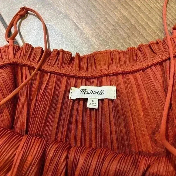 Madewell Nicole Pleated Ruffle Tank Top - Picture 5 of 5